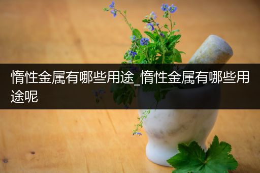 惰性金属有哪些用途_惰性金属有哪些用途呢