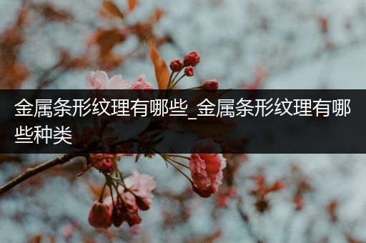 金属条形纹理有哪些_金属条形纹理有哪些种类