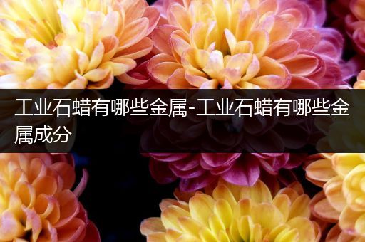 工业石蜡有哪些金属-工业石蜡有哪些金属成分