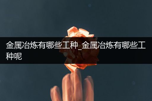 金属冶炼有哪些工种_金属冶炼有哪些工种呢