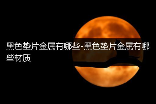 黑色垫片金属有哪些-黑色垫片金属有哪些材质