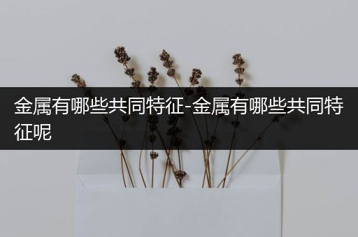 金属有哪些共同特征-金属有哪些共同特征呢