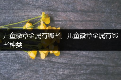 儿童徽章金属有哪些，儿童徽章金属有哪些种类