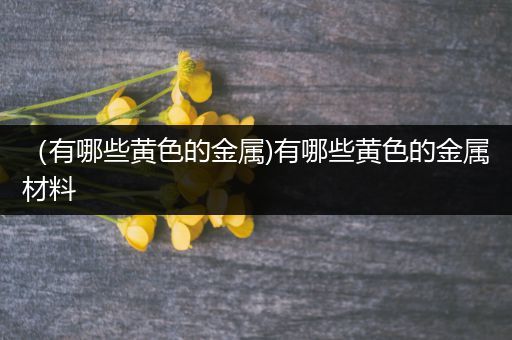（有哪些黄色的金属)有哪些黄色的金属材料