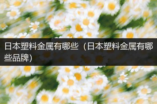 日本塑料金属有哪些（日本塑料金属有哪些品牌）