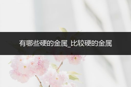 有哪些硬的金属_比较硬的金属