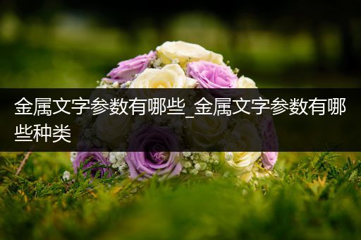 金属文字参数有哪些_金属文字参数有哪些种类