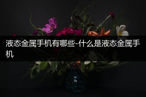 液态金属手机有哪些-什么是液态金属手机