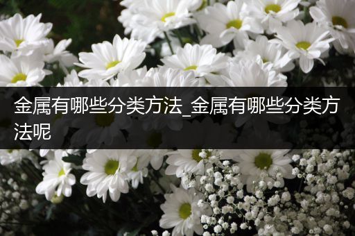 金属有哪些分类方法_金属有哪些分类方法呢