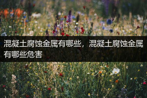 混凝土腐蚀金属有哪些，混凝土腐蚀金属有哪些危害