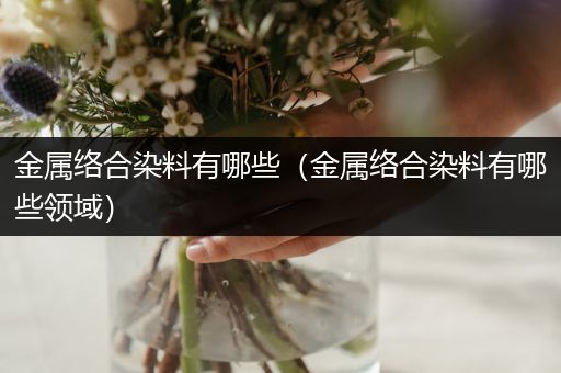 金属络合染料有哪些（金属络合染料有哪些领域）