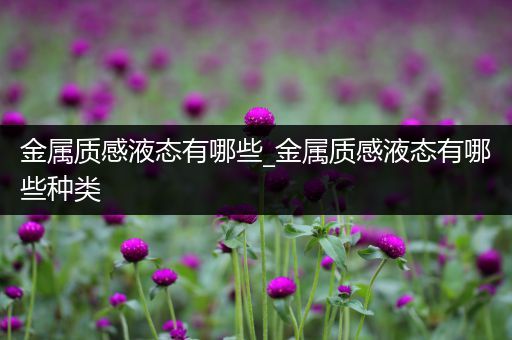 金属质感液态有哪些_金属质感液态有哪些种类