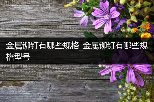 金属铆钉有哪些规格_金属铆钉有哪些规格型号