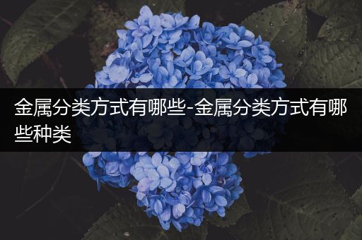 金属分类方式有哪些-金属分类方式有哪些种类