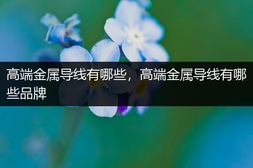 高端金属导线有哪些，高端金属导线有哪些品牌