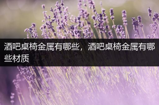 酒吧桌椅金属有哪些，酒吧桌椅金属有哪些材质