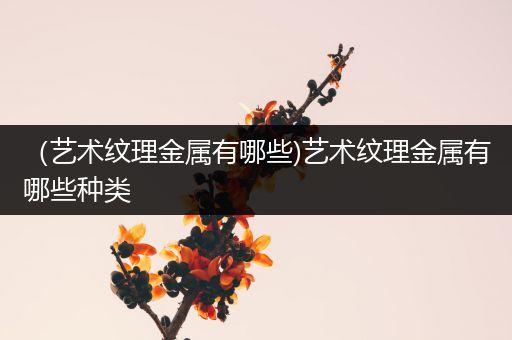 （艺术纹理金属有哪些)艺术纹理金属有哪些种类