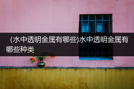 （水中透明金属有哪些)水中透明金属有哪些种类