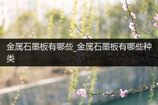 金属石墨板有哪些_金属石墨板有哪些种类