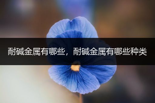 耐碱金属有哪些，耐碱金属有哪些种类