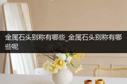 金属石头别称有哪些_金属石头别称有哪些呢
