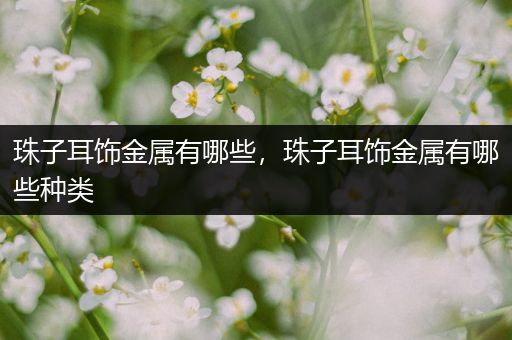 珠子耳饰金属有哪些，珠子耳饰金属有哪些种类