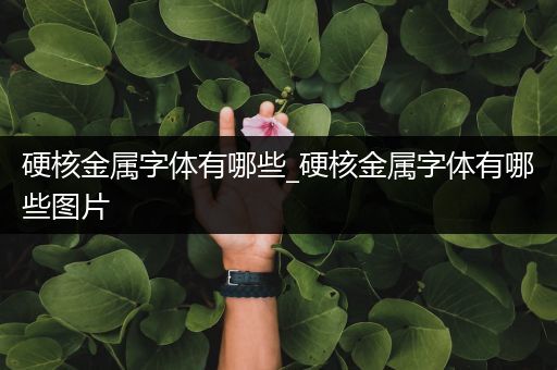 硬核金属字体有哪些_硬核金属字体有哪些图片