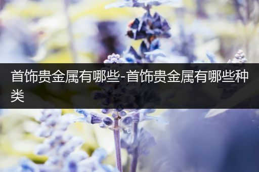 首饰贵金属有哪些-首饰贵金属有哪些种类