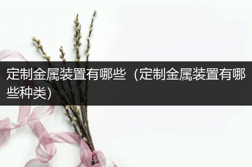定制金属装置有哪些（定制金属装置有哪些种类）